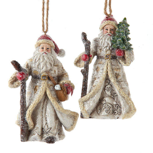 Birch Berries Santa Orns, 2 Assorted - Nifty Decor & More