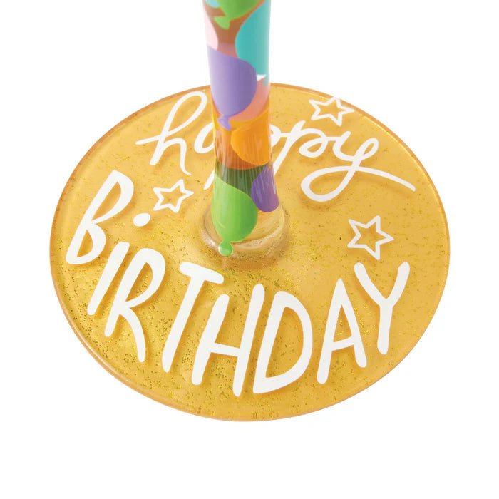 Birthday Bounty Hand Painted Wine Glass - Nifty Decor & More