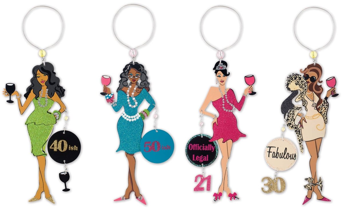 Birthday Wine Charms - Nifty Decor & More
