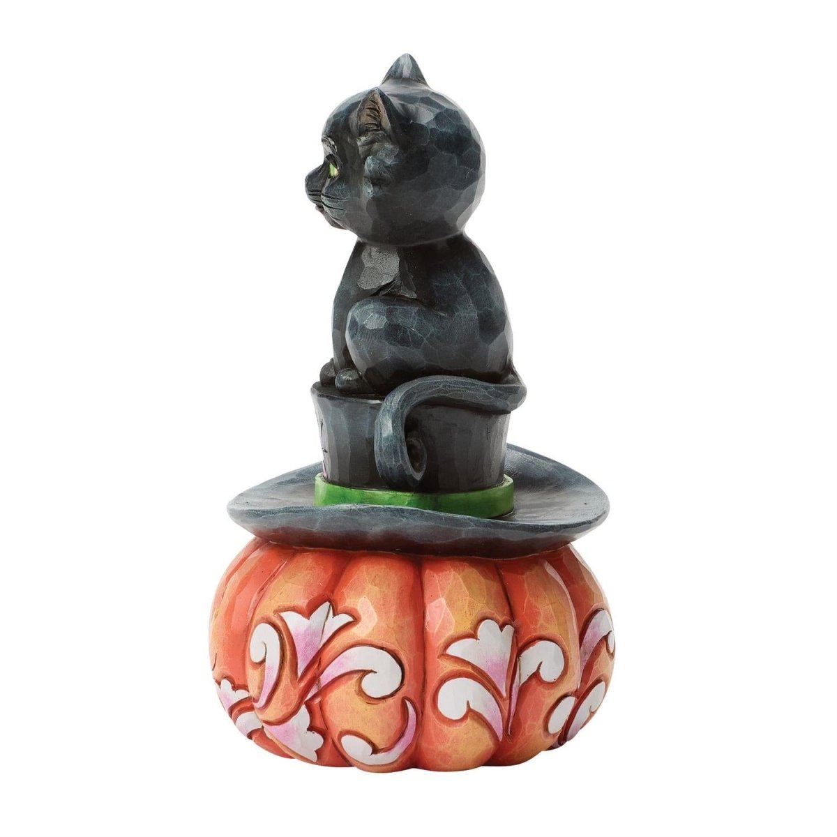Black Cat on Top Hat Figurine - Nifty Decor & More