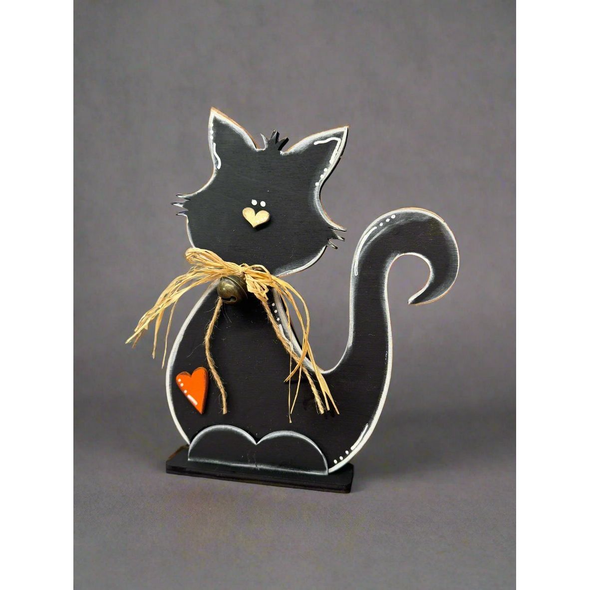 Black Cat Shelf Sitter - Nifty Decor & More