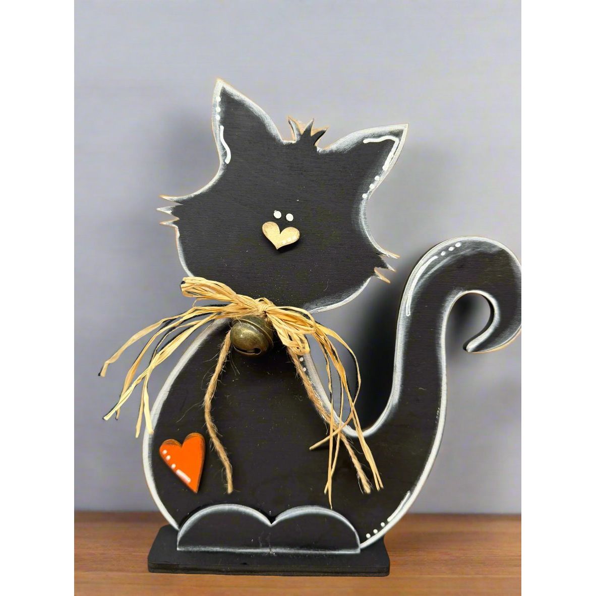 Black Cat Shelf Sitter - Nifty Decor & More