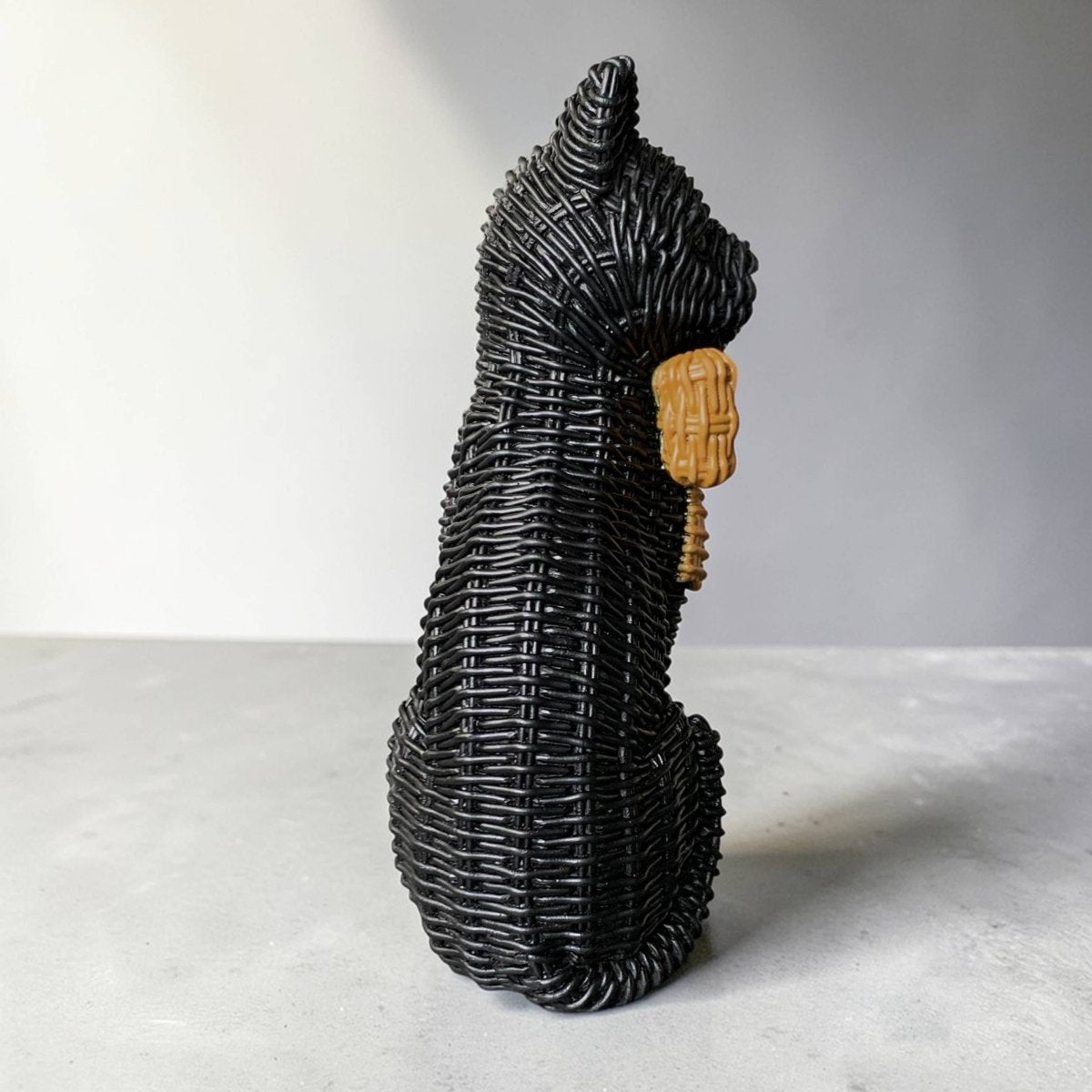Black Cat Spooky Shelf Accent Cute Farmhouse Halloween Decor - Nifty Decor & More