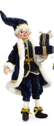 RAZ - 16" BLACK WATCH ELF  Presents  