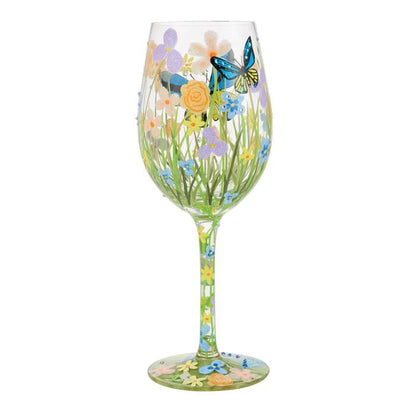 Bloom Wildly Wine Glass - Nifty Decor & More