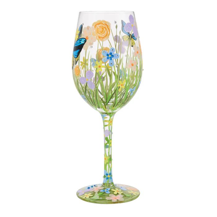 Bloom Wildly Wine Glass - Nifty Decor & More