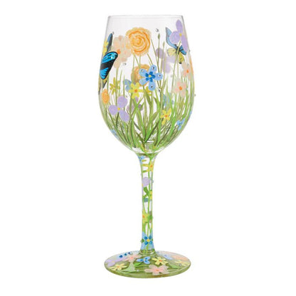 Bloom Wildly Wine Glass - Nifty Decor & More