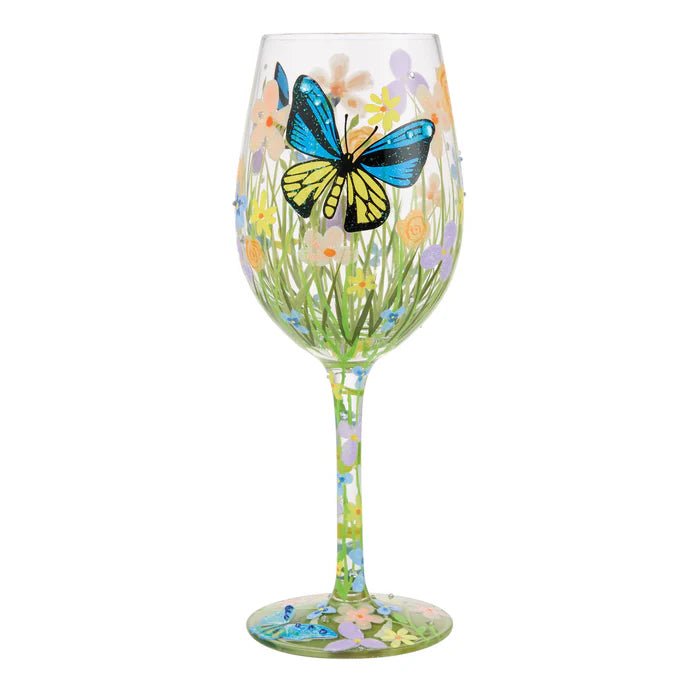 Bloom Wildly Wine Glass - Nifty Decor & More