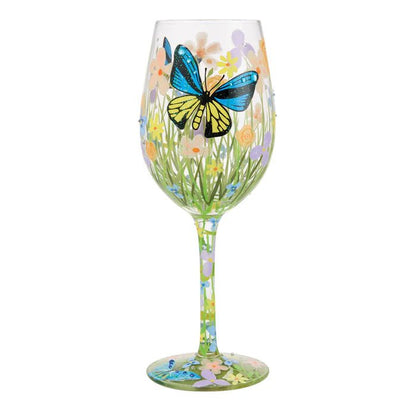 Bloom Wildly Wine Glass - Nifty Decor & More