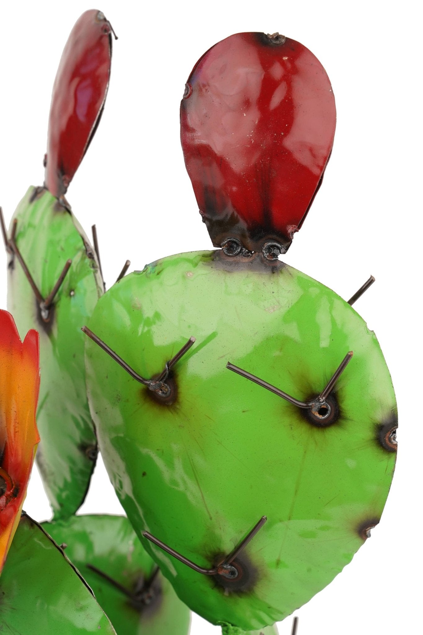 Blooming Metal Prickly Cactus - Nifty Decor & More
