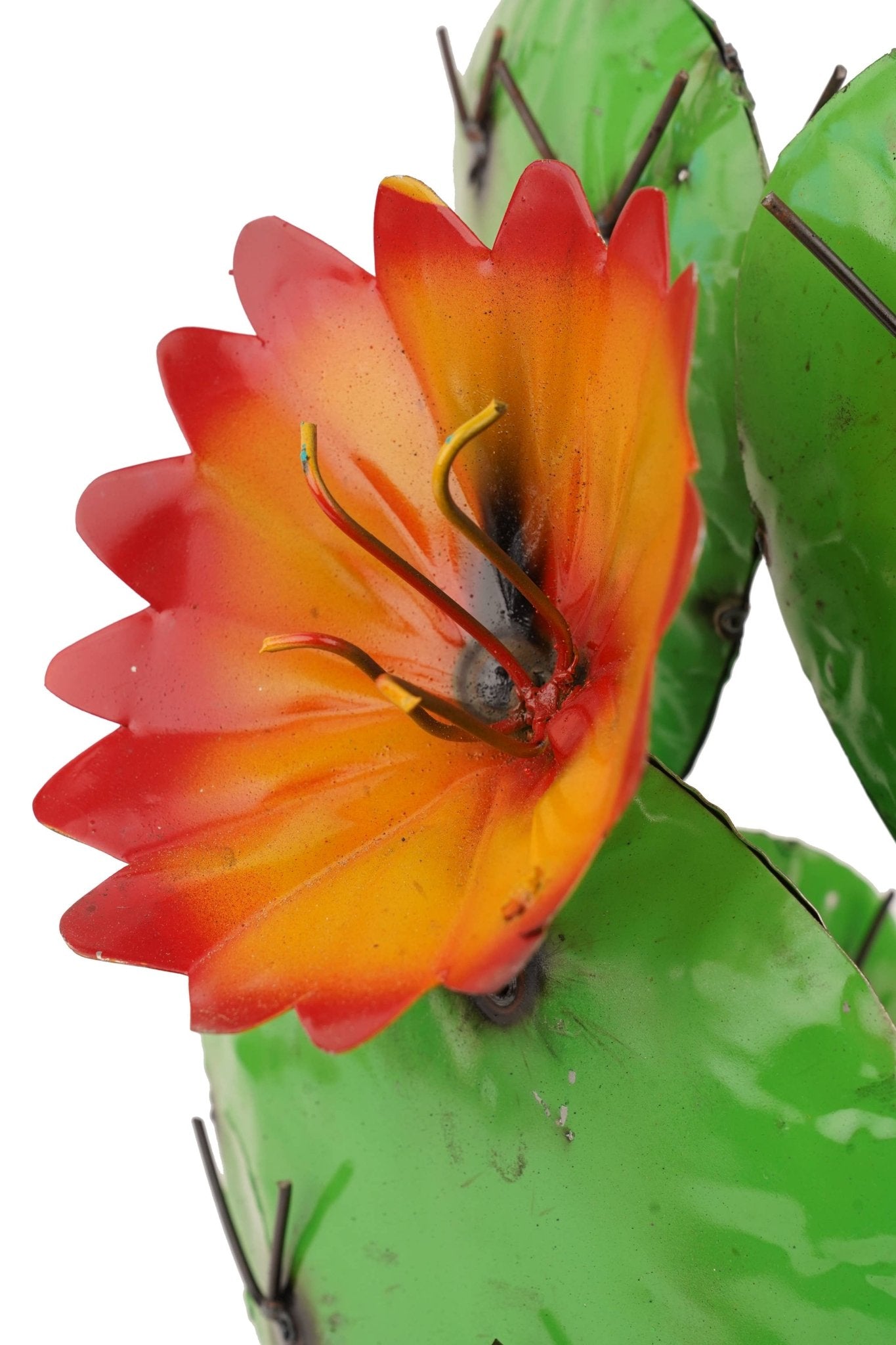 Blooming Metal Prickly Cactus - Nifty Decor & More