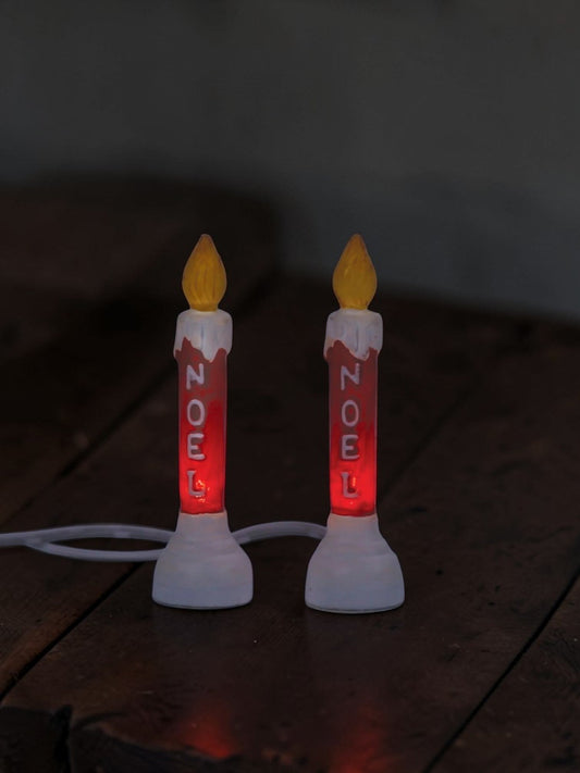 Blow Mold Candle s/2 - Nifty Decor & More