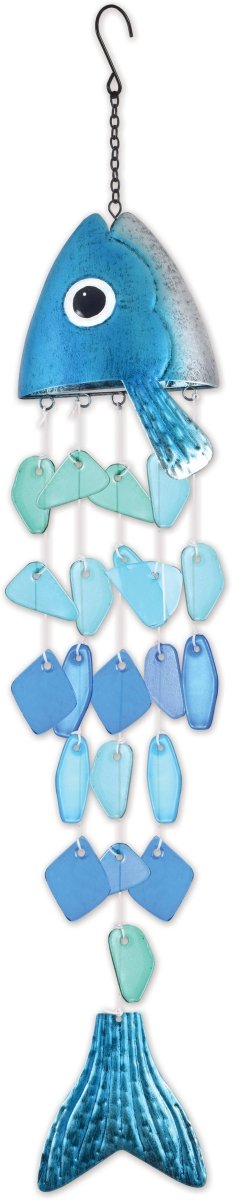 Blue-Fish Glass Chime - Nifty Decor & More