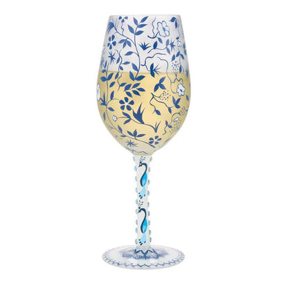 Blue Menagerie Wine Glass - Nifty Decor & More