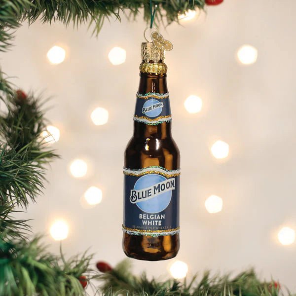 Blue Moon Bottle Ornament - Nifty Decor & More