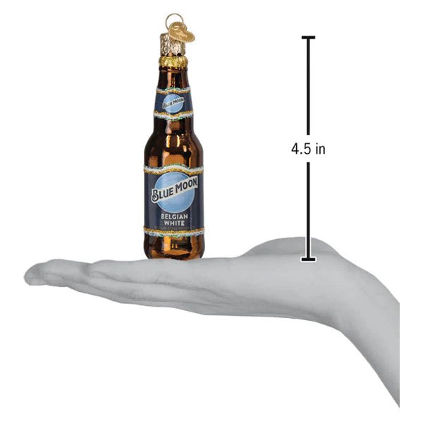 Blue Moon Bottle Ornament - Nifty Decor & More