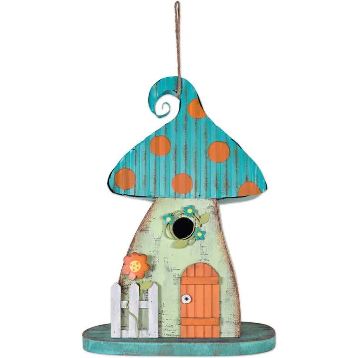 Blue Mushroom Bird - Nifty Decor & More