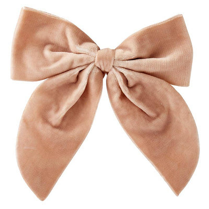 Blush Velvet Bow Napkin Ties - Set of 4 - Nifty Decor & More