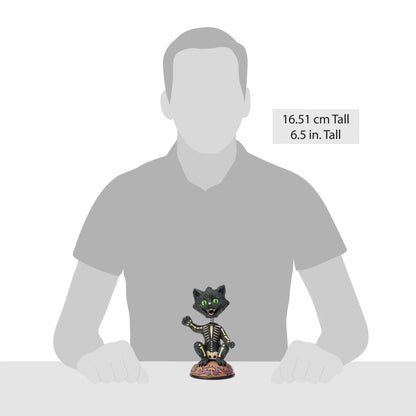 Bobble Head Black Cat Figurine - Nifty Decor & More