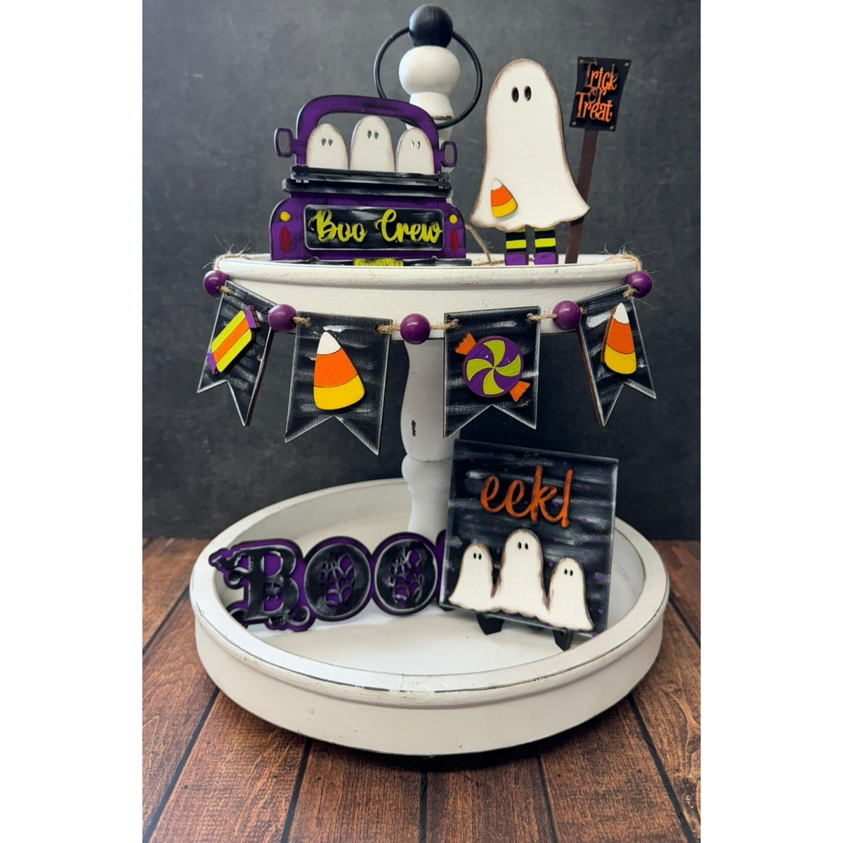 Boo Crew Tiered Tray - Nifty Decor & More