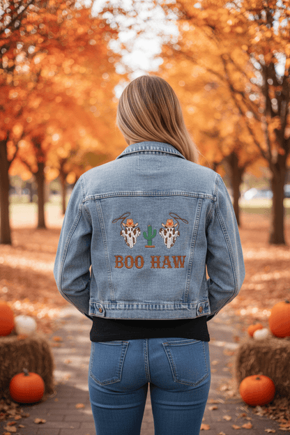 Boo Haw Denim Jacket - Nifty Decor & More