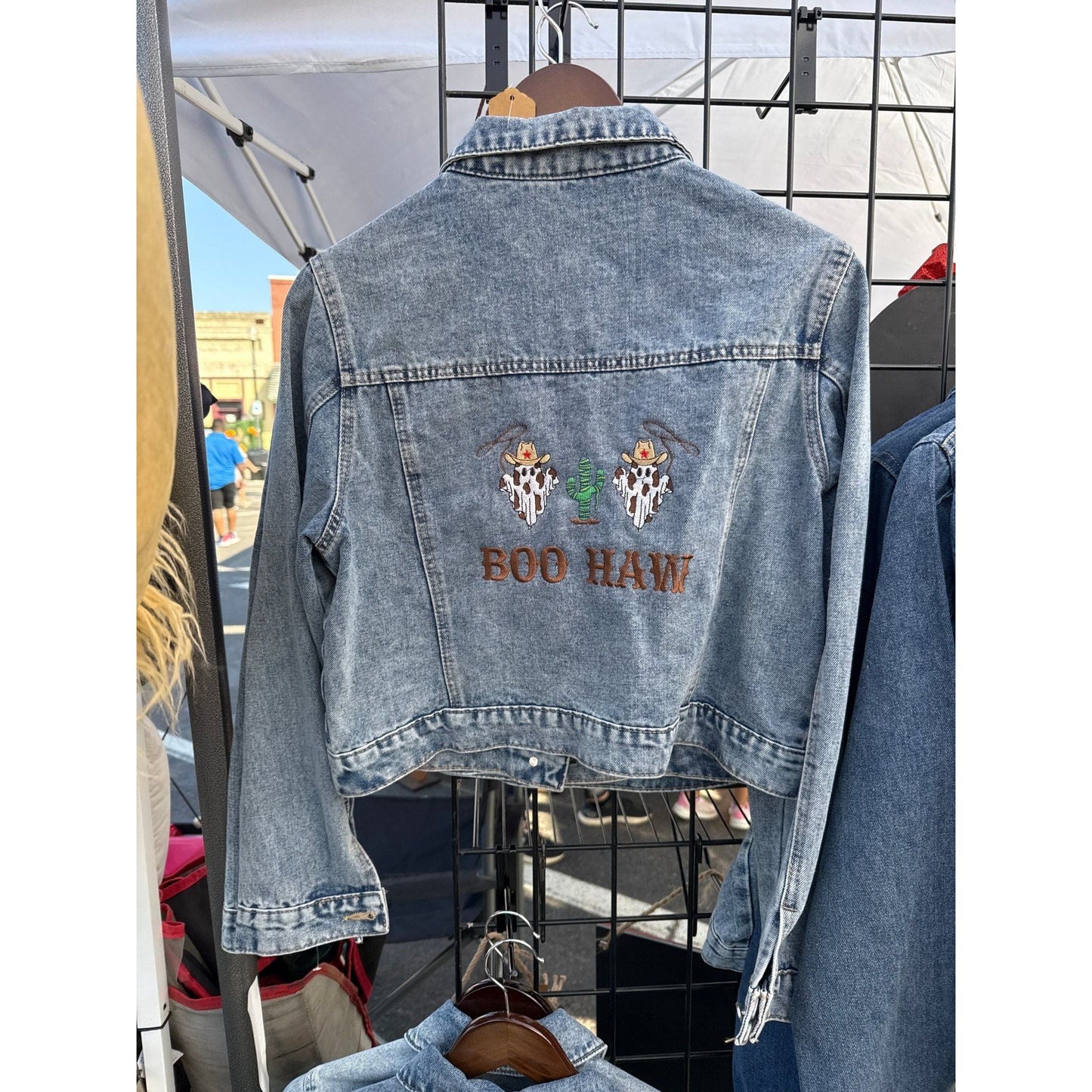 Boo Haw Denim Jacket - Nifty Decor & More