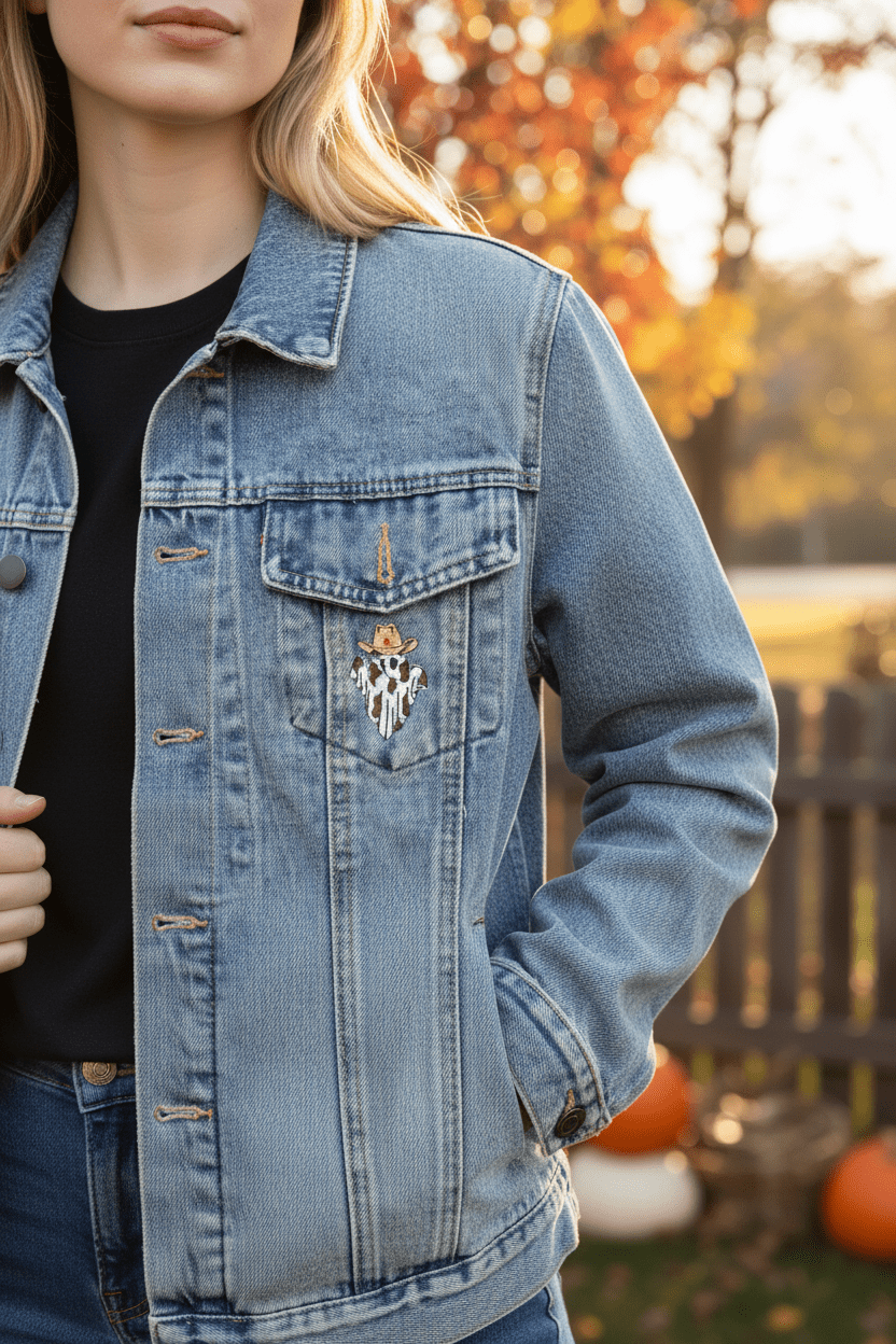 Boo Haw Denim Jacket - Nifty Decor & More