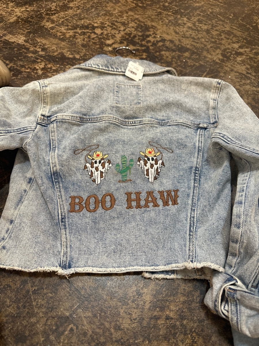 Boo Haw Denim Jacket - Nifty Decor & More
