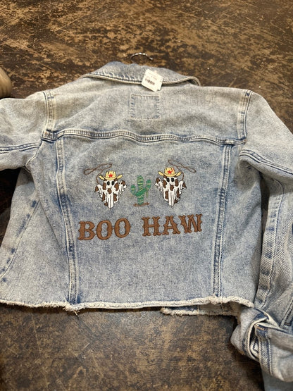 Boo Haw Denim Jacket - Nifty Decor & More