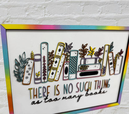 Book Lover Wall Hanger: Whimsical Library Decor (11" x 15") - Nifty Decor & More