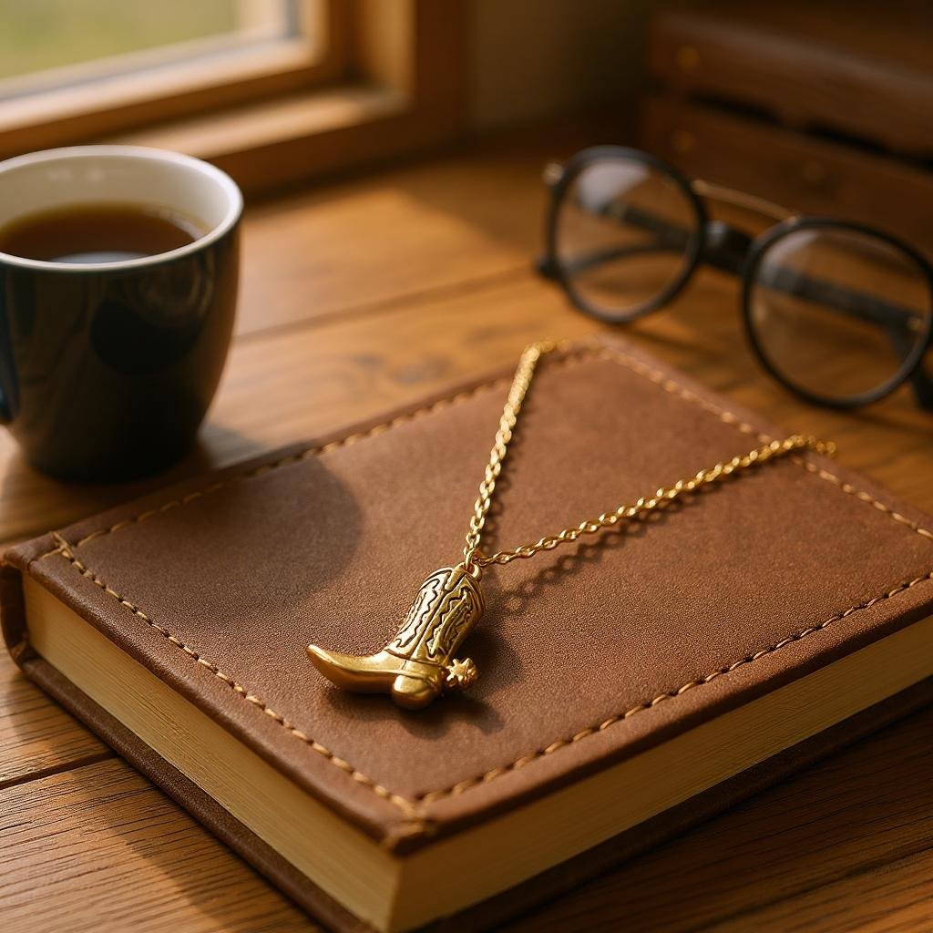 Boot Pendant Gold-Dipped Necklace, Unique Western-Inspired Jewelry, Casual and Formal Accessory, Gift for Women Boot Necklace