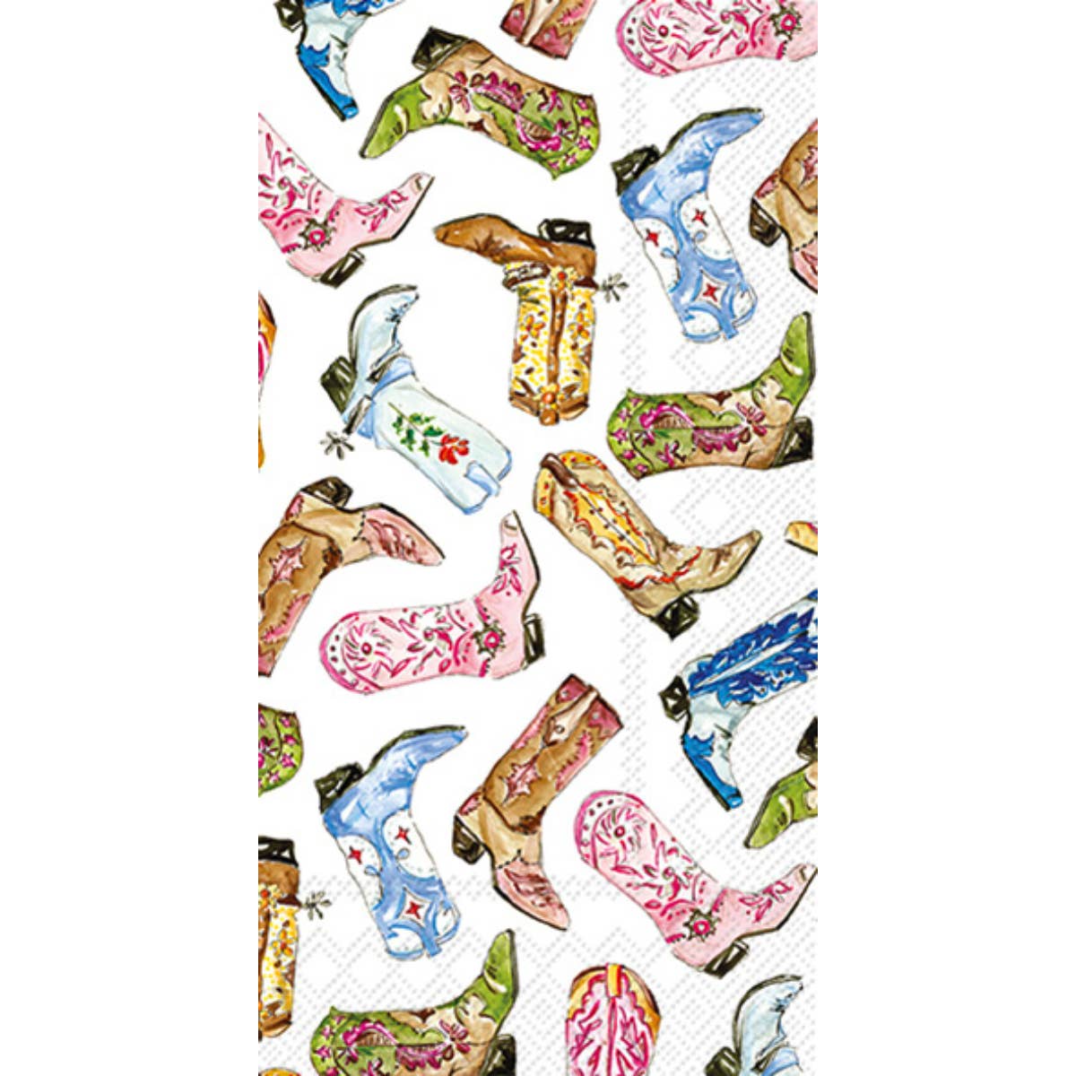 Boot Scootin Paper Guest Towels, Fun Western Design for Parties & Events, Perfect Cowboy Gift Cocktail Napkin