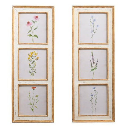 Botanical Floral Wall Art 38" Framed, Vibrant Nature Print for Home Decor, Perfect Gift for Garden Lovers - Nifty Decor & More