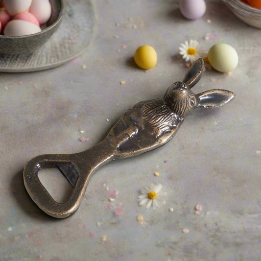 Briar Hare Bottle Opener | Unique Barware Gift for Rabbit Lovers | Rustic Home Decor & Kitchen Accessory