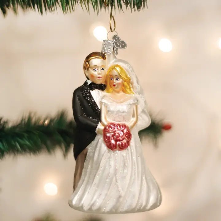 Bridal Couple Ornament by Old World Christmas - Nifty Decor & More