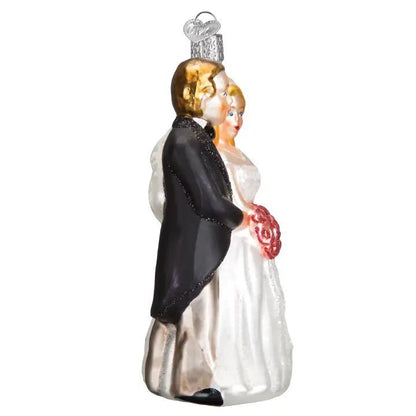 Bridal Couple Ornament by Old World Christmas - Nifty Decor & More