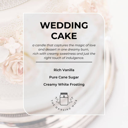 Bridal Party Gift 4oz. Candle / Wedding Cake Scent - Nifty Decor & More