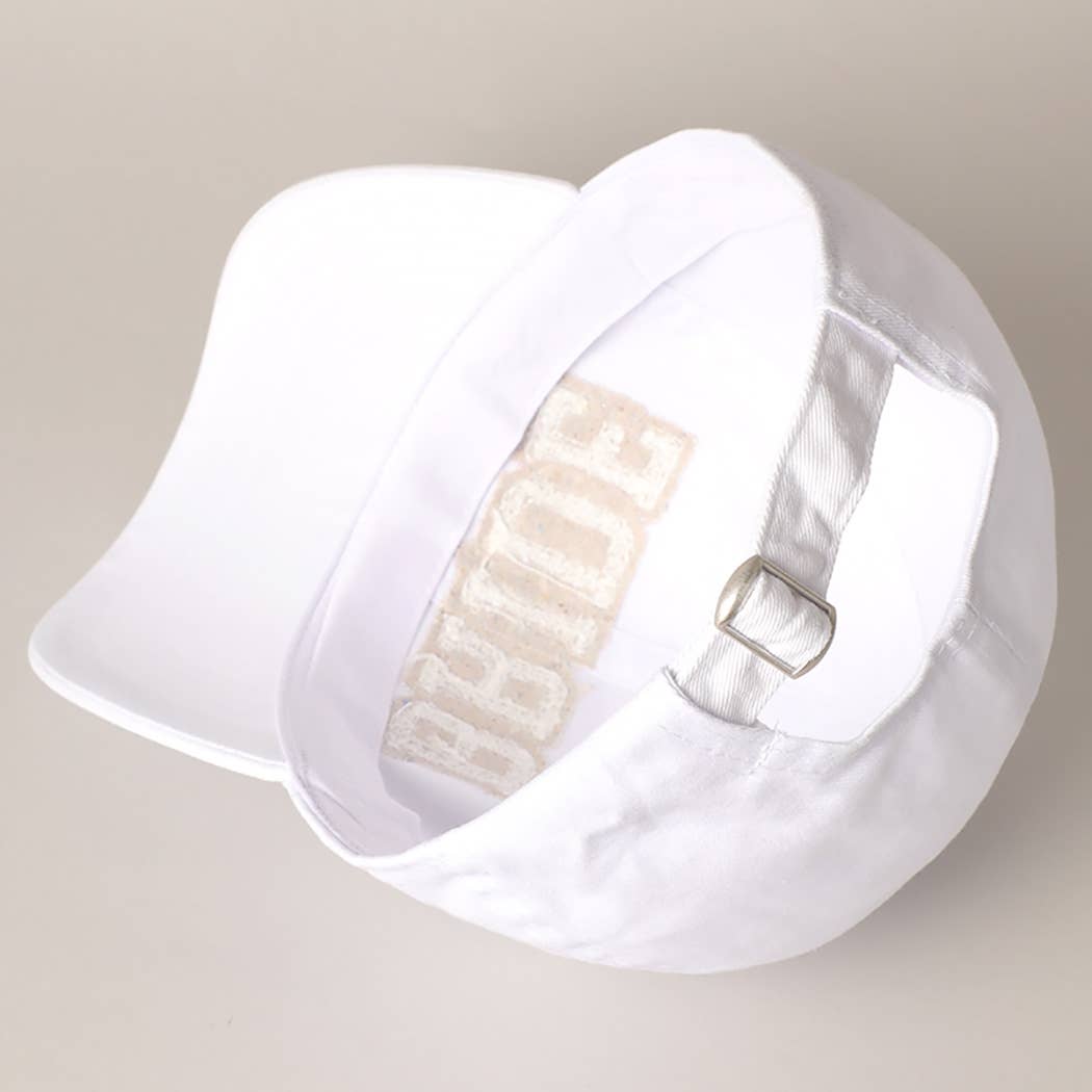 Bride Chenille Baseball Cap, Soft Cotton Patch Hat, Perfect for Bridal Shower or Bachelorette Party Gift Hats