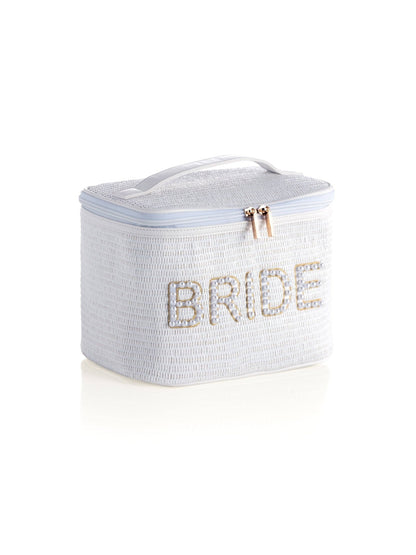 "BRIDE" COSMETIC CASE, WHITE - Nifty Decor & More