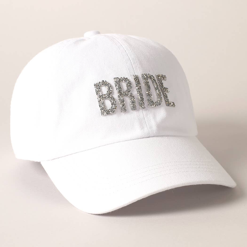 Bride Glitter Letter Patch Baseball Cap, Stylish Bling Hat for Bridal Shower Fun, Unique Bride - to - Be Gift - Nifty Decor & More