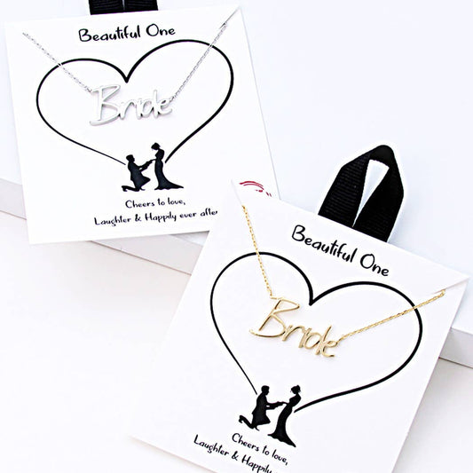 BRIDE Gold - Dipped Necklace - Nifty Decor & More