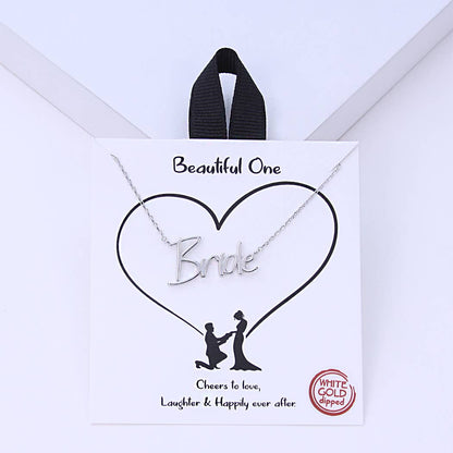 BRIDE Gold-Dipped Necklace