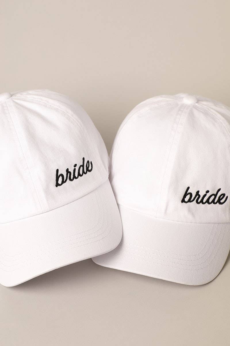 Bride Lettering Embroidery Baseball Cap - Nifty Decor & More