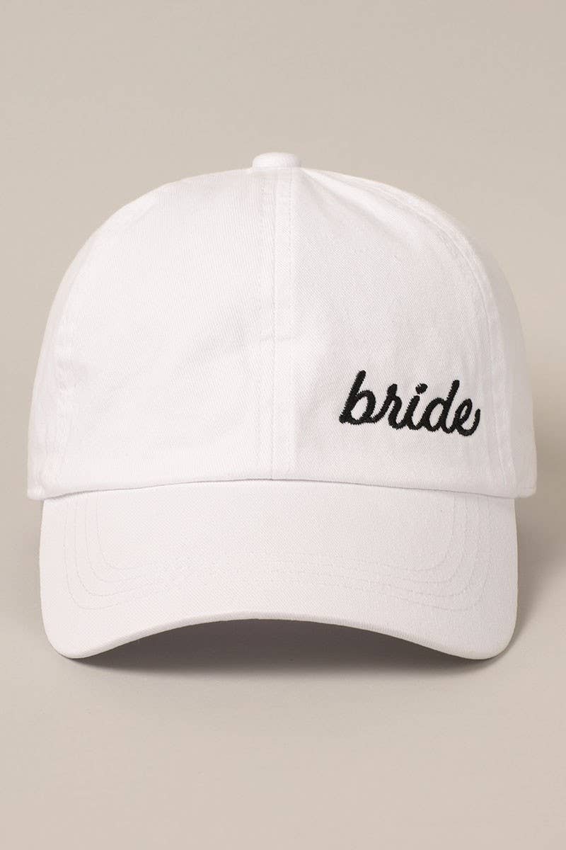 Bride Lettering Embroidery Baseball Cap - Nifty Decor & More