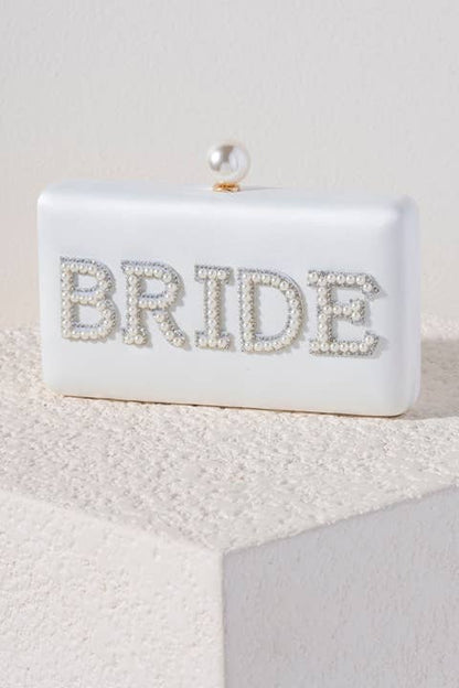 Bride Minaudiere Pearl Purse, Chic Ivory Wedding Bag for Stylish Brides, Bridal Shower Gift - Nifty Decor & More