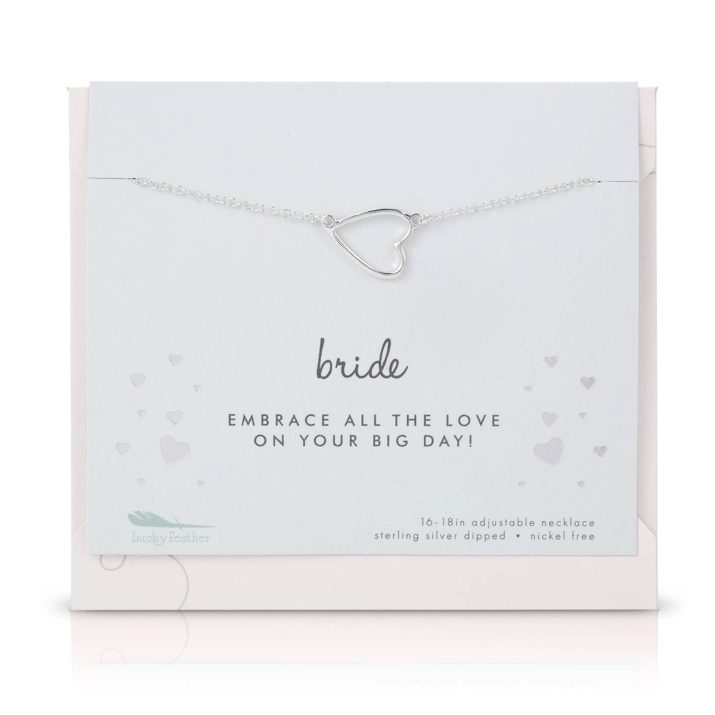 Bride Necklace & Card Set - Best Day Ever Wedding Jewelry for Women - Nifty Decor & More
