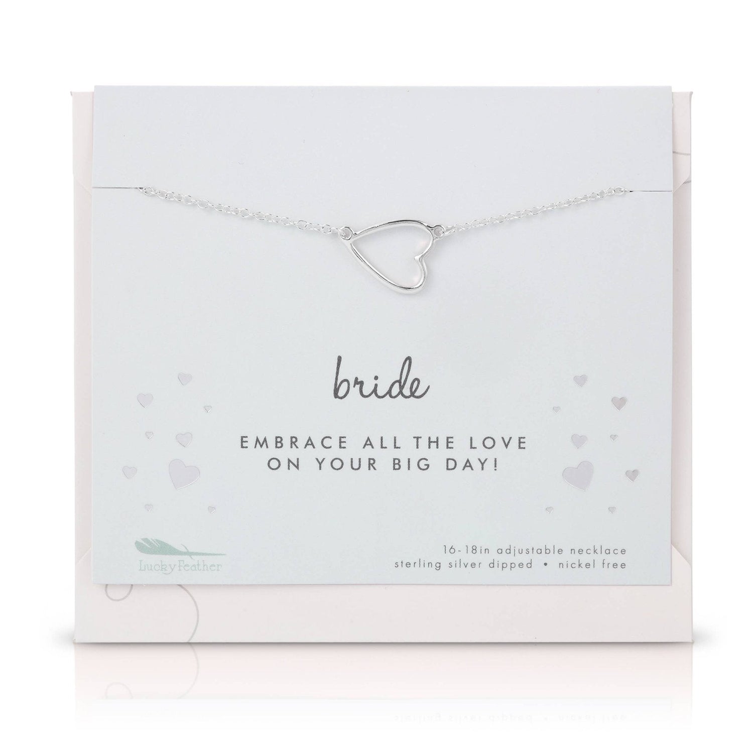 Bride Necklace & Card Set - Best Day Ever Wedding Jewelry for Women - Nifty Decor & More