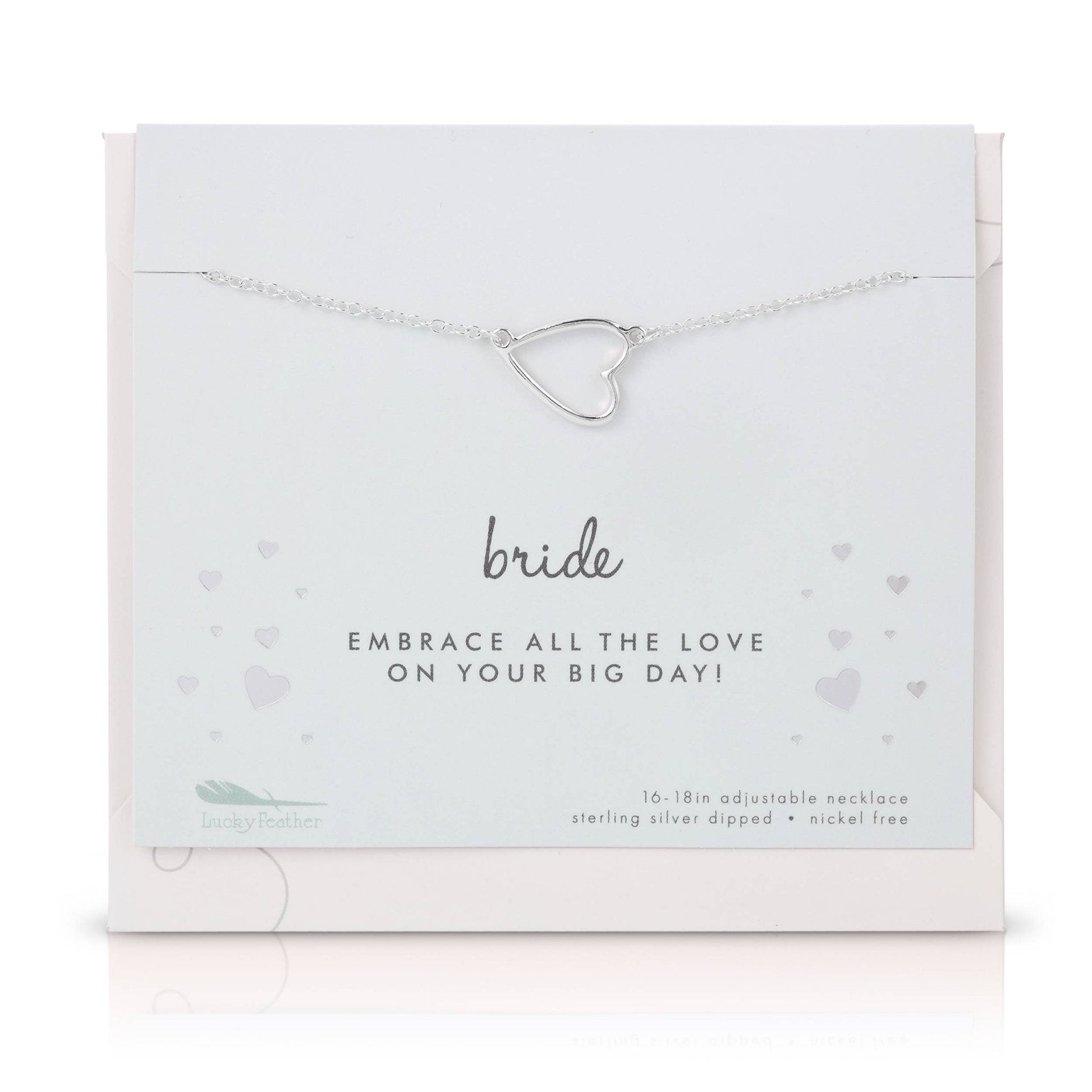 Bride Necklace & Card Set - Best Day Ever Wedding Jewelry for Women - Nifty Decor & More