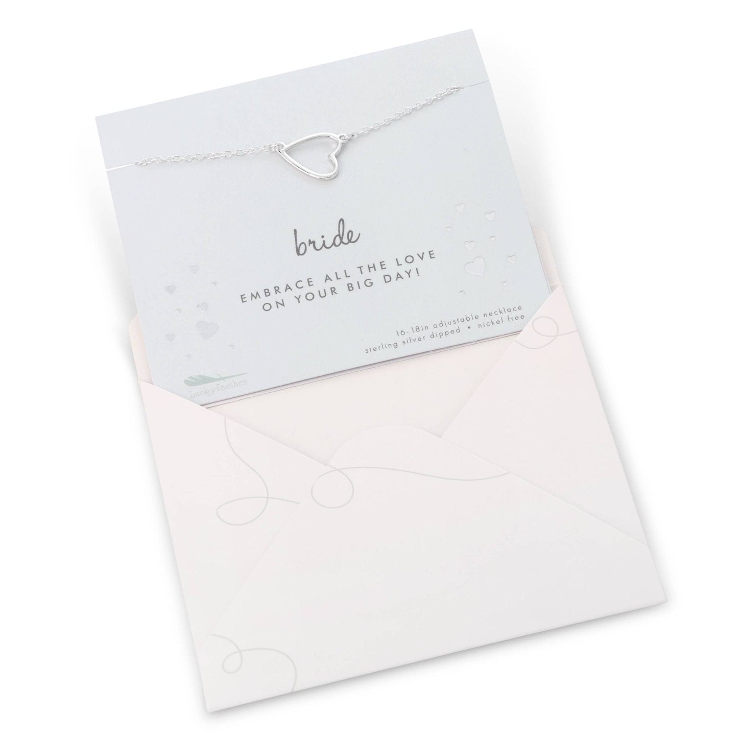 Bride Necklace & Card Set - Best Day Ever Wedding Jewelry for Women - Nifty Decor & More