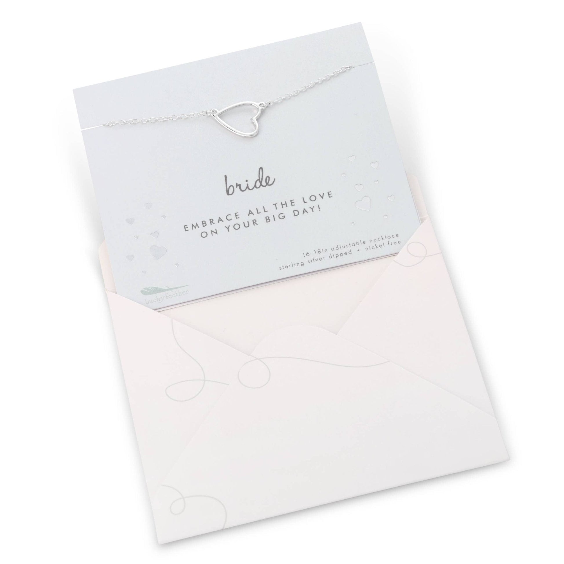 Bride Necklace & Card Set - Best Day Ever Wedding Jewelry for Women - Nifty Decor & More